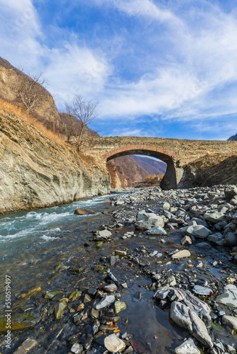Old bridge in Gakh, Azerbaijan photo