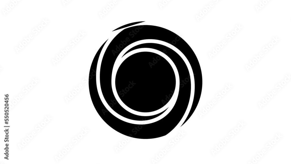 circle impossible geometric shape line icon animation circle impossible geometric shape line icon animation