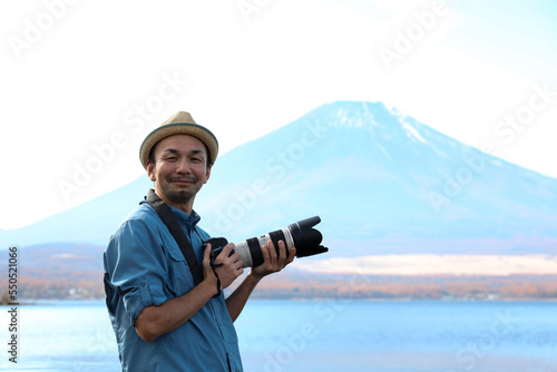 富士山とカメラ男子_5
