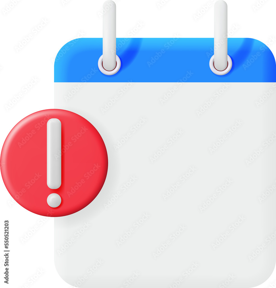 3D Calendar with Notification Alert 3D Calendar with Notification Alert