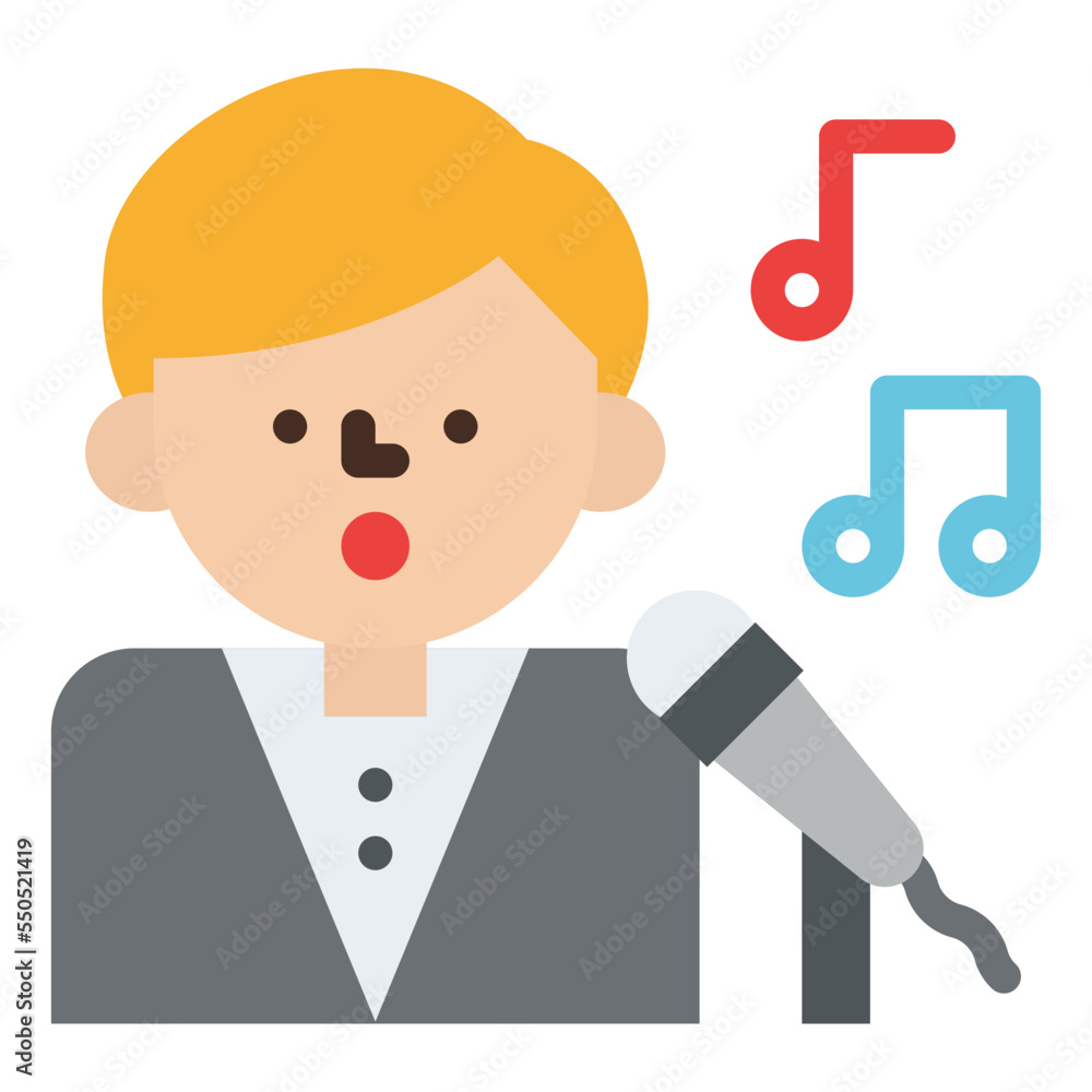 singing dancing song singer icon singing dancing song singer icon