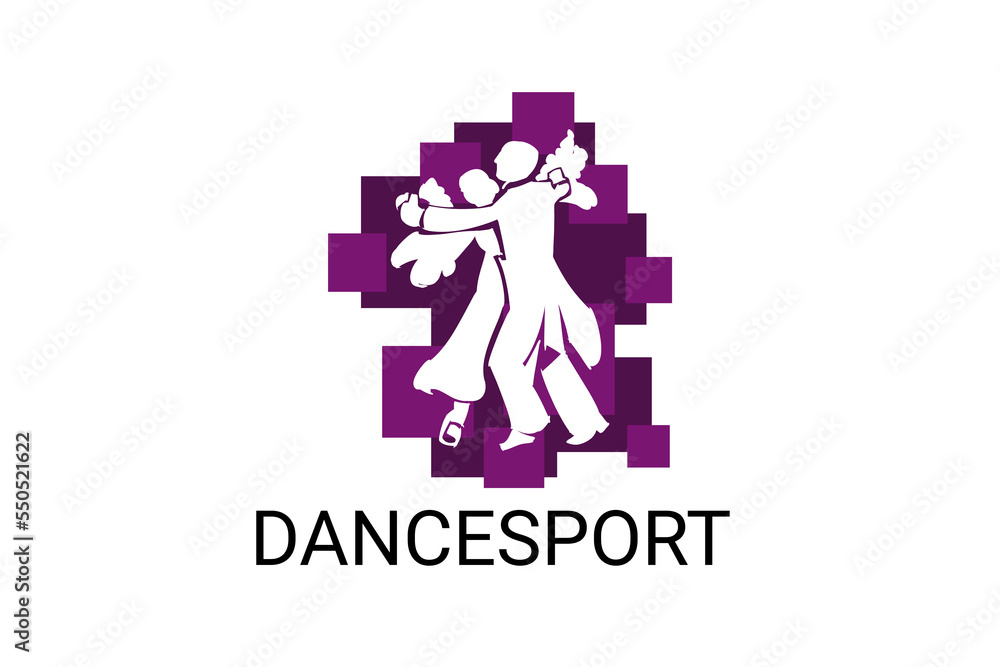 dancesport sport vector line icon. a couple of dancers are dancing in the ballroom sport pictogram, vector illustration. dancesport sport vector line icon. a couple of dancers are dancing in the ballroom sport pictogram, vector illustration.