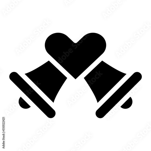 bell love wedding ringing icon