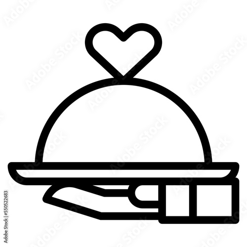 food menu wedding serving icon