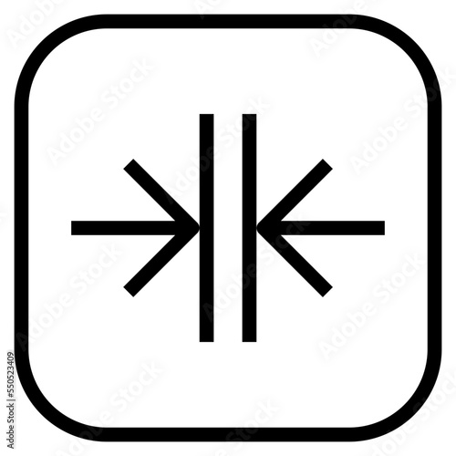 merge outline icon