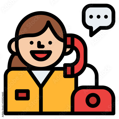 operator occupation job profession icon