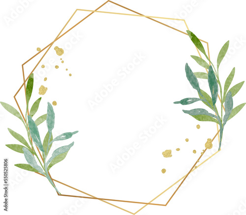 Watercolor Floral Frame