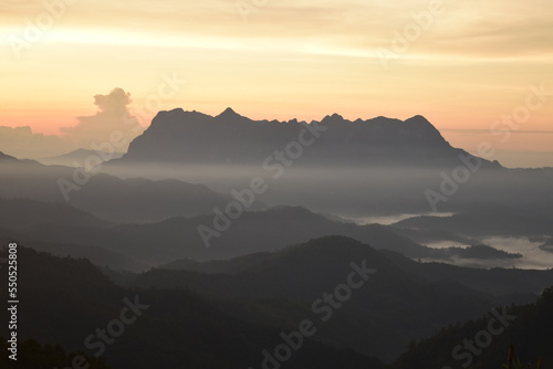 sunrise in the mountains © ukrit wanitchayakoso