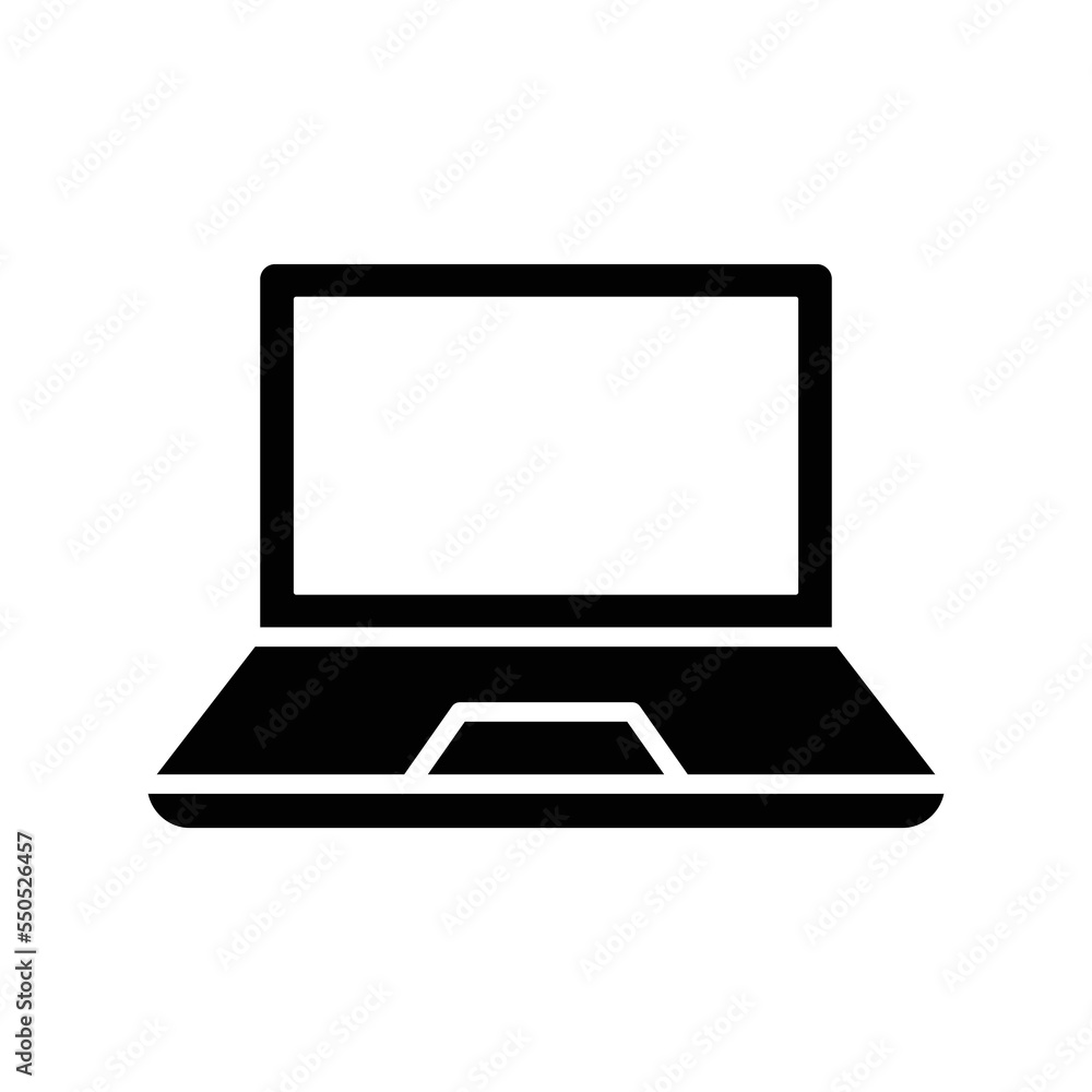 laptop icon vector design template in white background laptop icon vector design template in white background