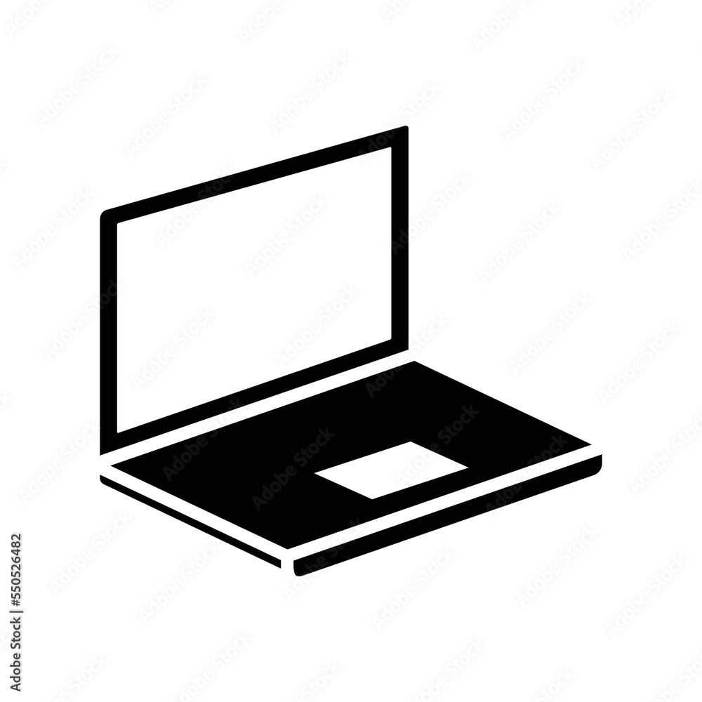 laptop icon vector design template in white background laptop icon vector design template in white background