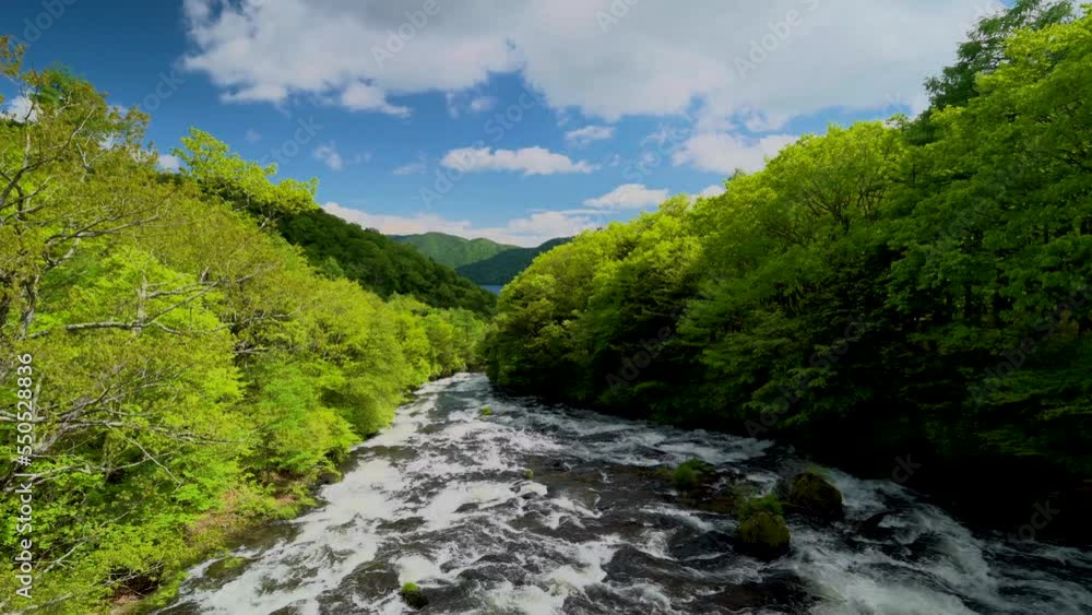 初夏の奥日光竜頭の滝 初夏の奥日光竜頭の滝