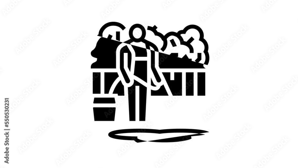 pressure washing line icon animation pressure washing line icon animation