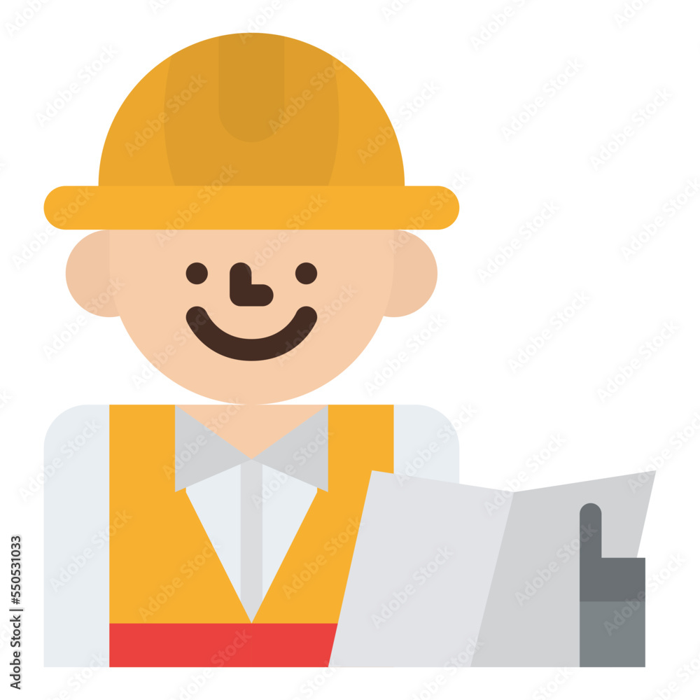 engineer occupation job profession icon