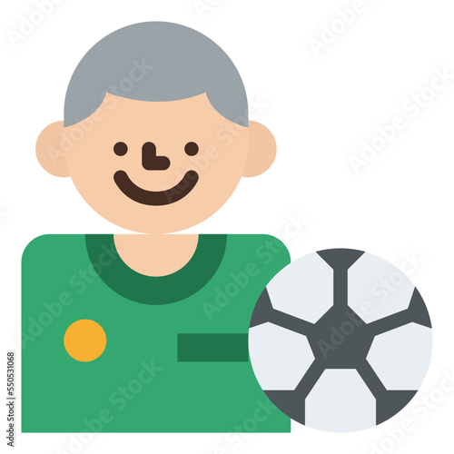 football player occupation job profession icon