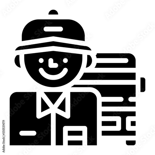 bus driver occupation job profession icon