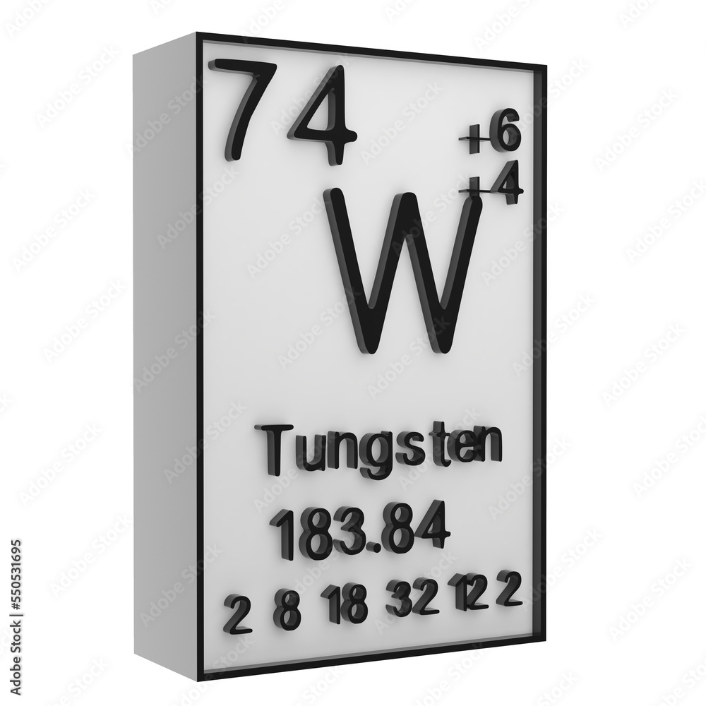 Tungsten,Phosphorus on the periodic table of the elements on white blackground,history of chemical elements, represents the atomic number and symbol.,3d rendering Tungsten,Phosphorus on the periodic table of the elements on white blackground,history of chemical elements, represents the atomic number and symbol.,3d rendering