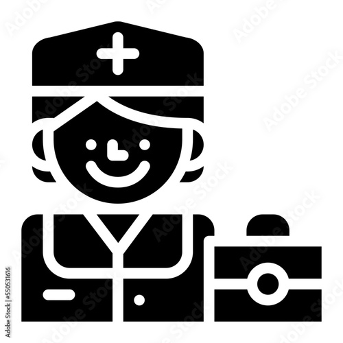 nurse occupation job profession icon