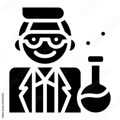 scientist occupation job profession icon
