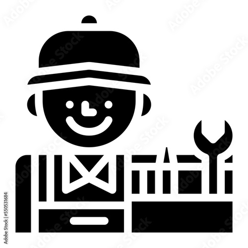 technician worker occupation job profession icon