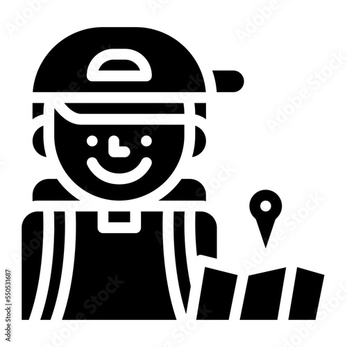traveler occupation job profession icon