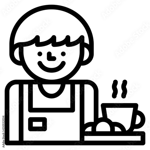 barista occupation job profession icon