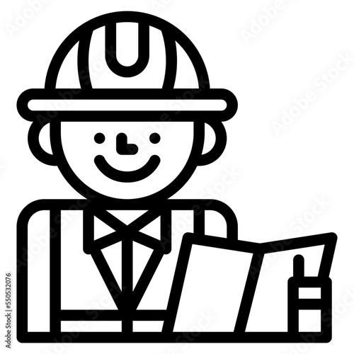 engineer occupation job profession icon