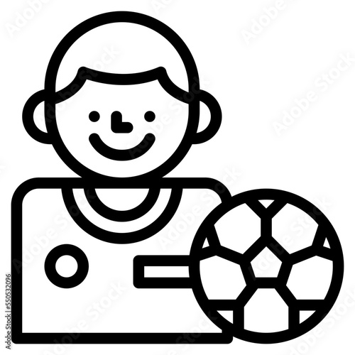 football player occupation job profession icon