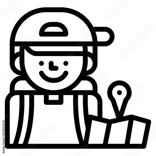 traveler occupation job profession icon