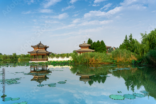 Photography Nanhu National Urban Wetland Park, Huaibei City, Anhui Province, China