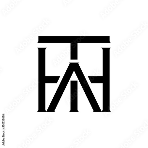 ATH Initial modern letter logo, Monogram logo
