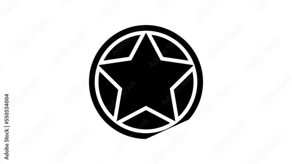 star game award line icon animation star game award line icon animation