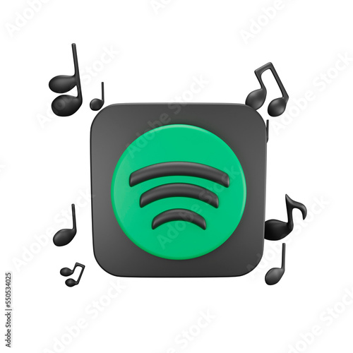Spotify 3D Icon