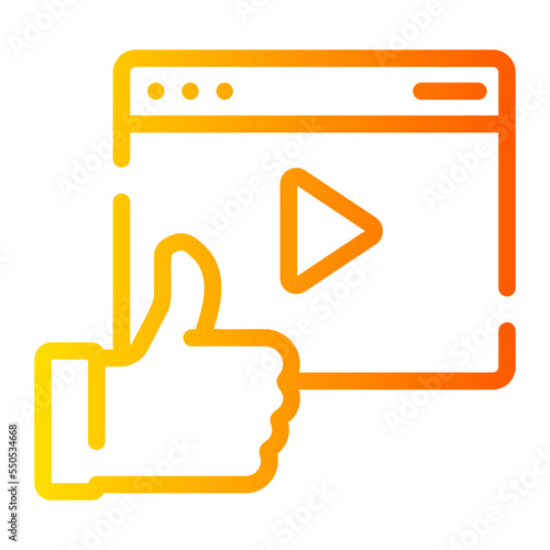 like gradient icon