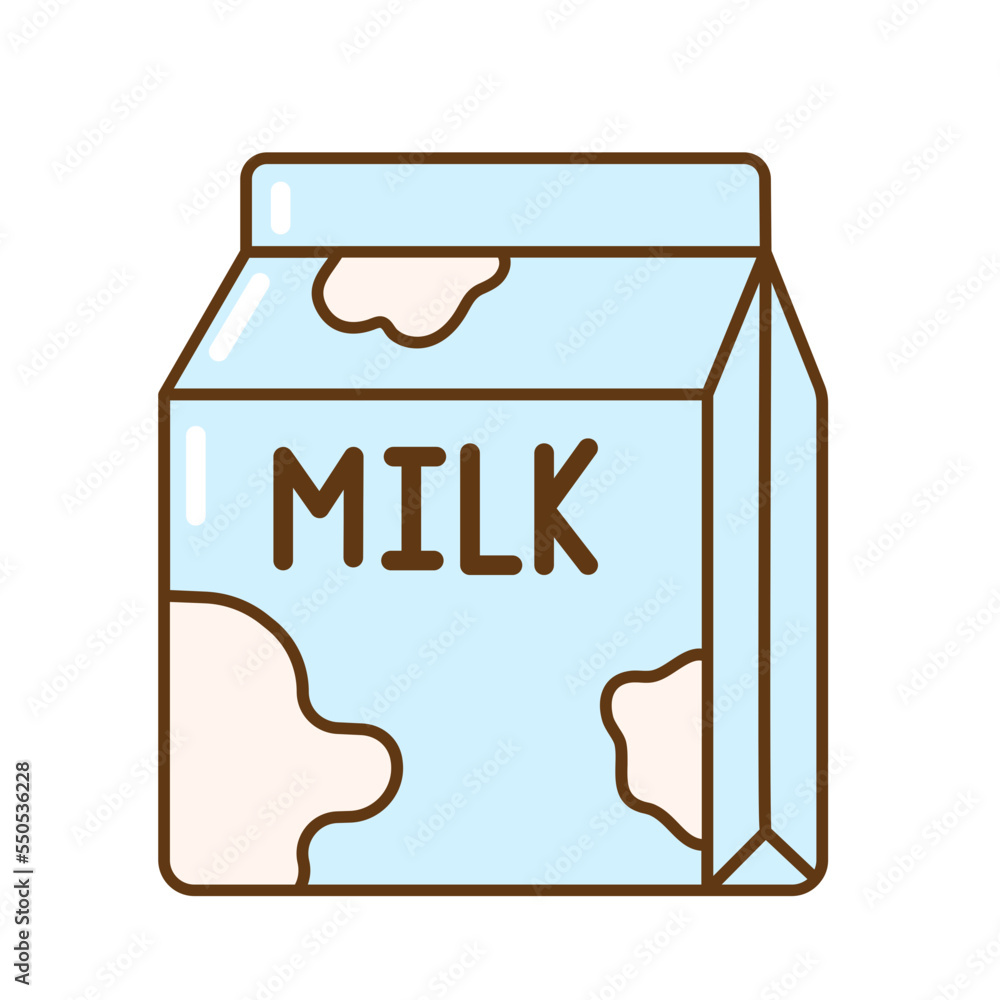 milk box hand drawn