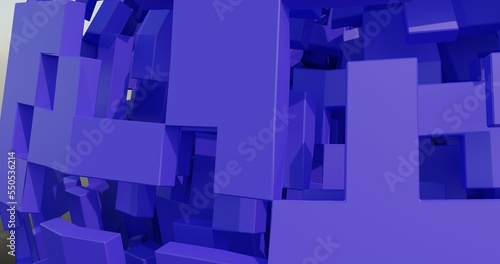 Abstract background of 3d cubes made in Blender