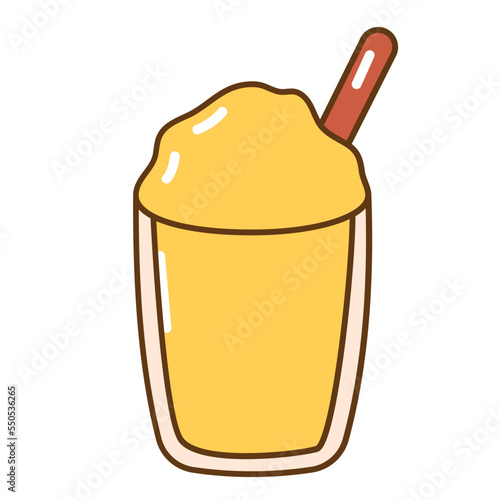 ice coffee hand drawn