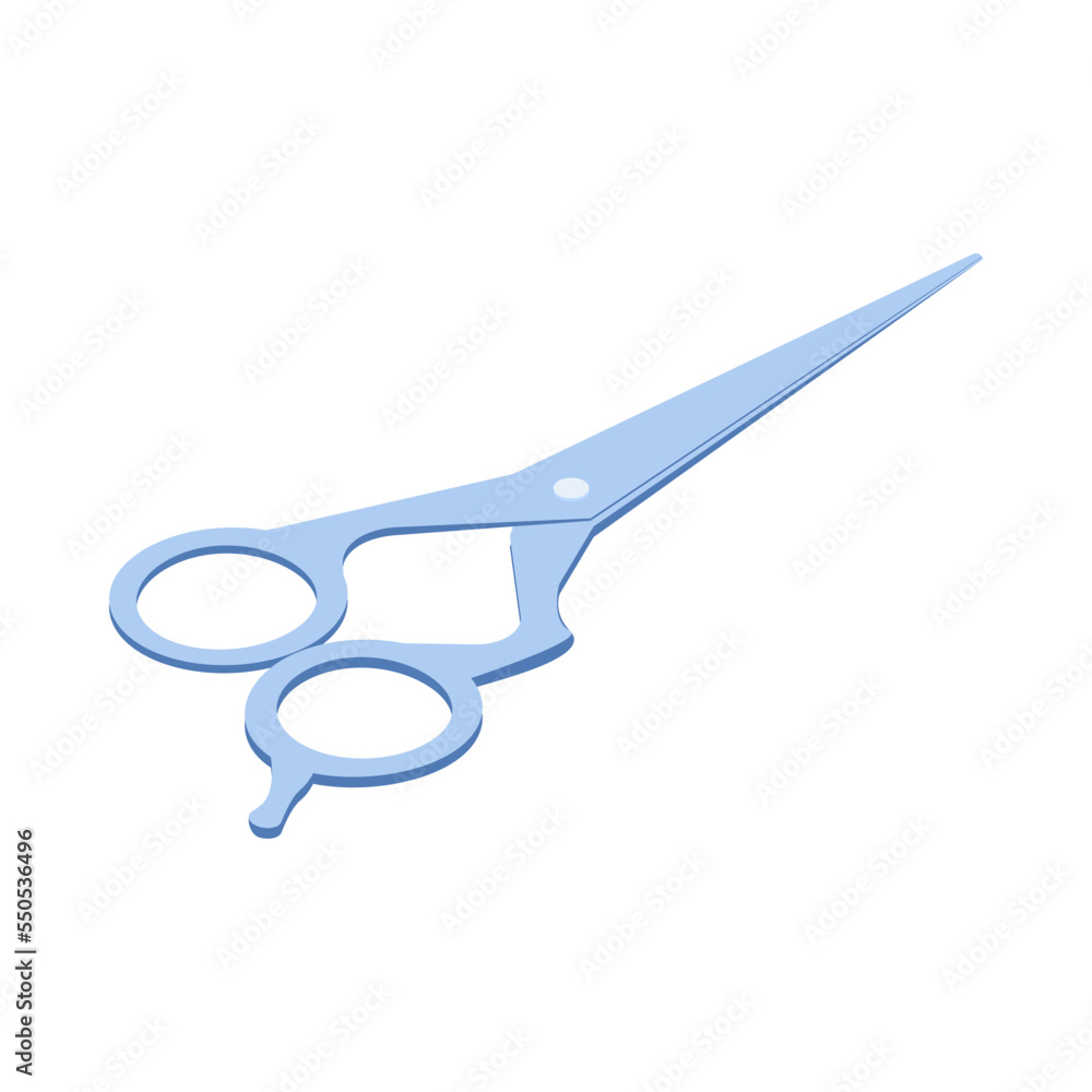 Barbershop Scissor Realistic Composition Barbershop Scissor Realistic Composition