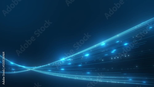 Neon digital optical line flow seamless loop animation background