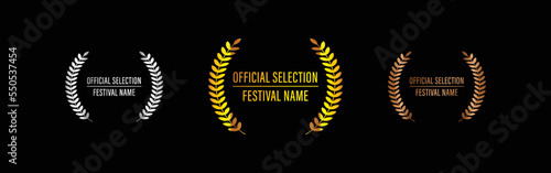 Set of 1st 2nd 3rd position template for competition, position, award, place vector illustration