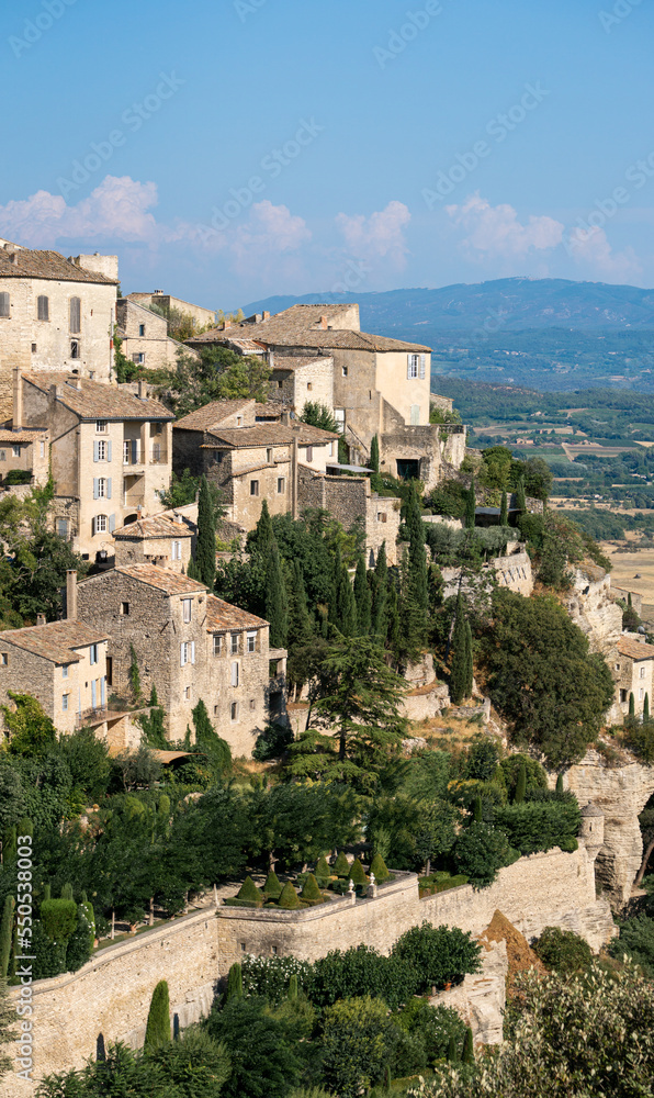 A part of the beautiful city of Gordes, France