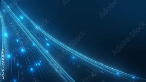Neon digital optical line flow seamless loop animation background
