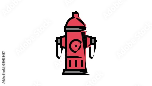 Wallpaper Mural hydrant fire color icon animation Torontodigital.ca