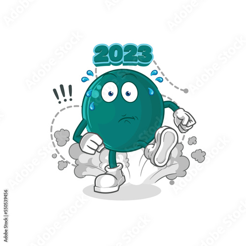 2023 running illustration. character vector