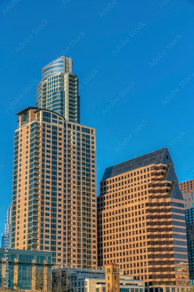 Austin, Texas- Office and residential buildings with contemporary exterior