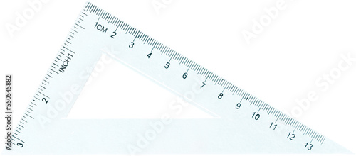 Bild auf Leinwand Triangle Shaped Ruler - Set Square