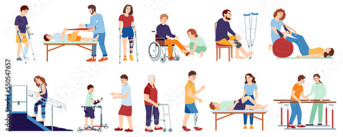 Orthopedic Therapy Icon Set