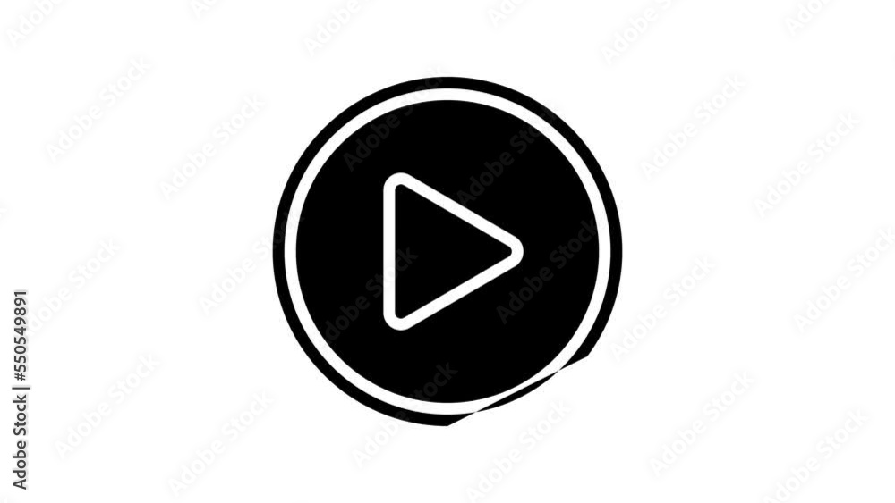 play arrow line icon animation play arrow line icon animation