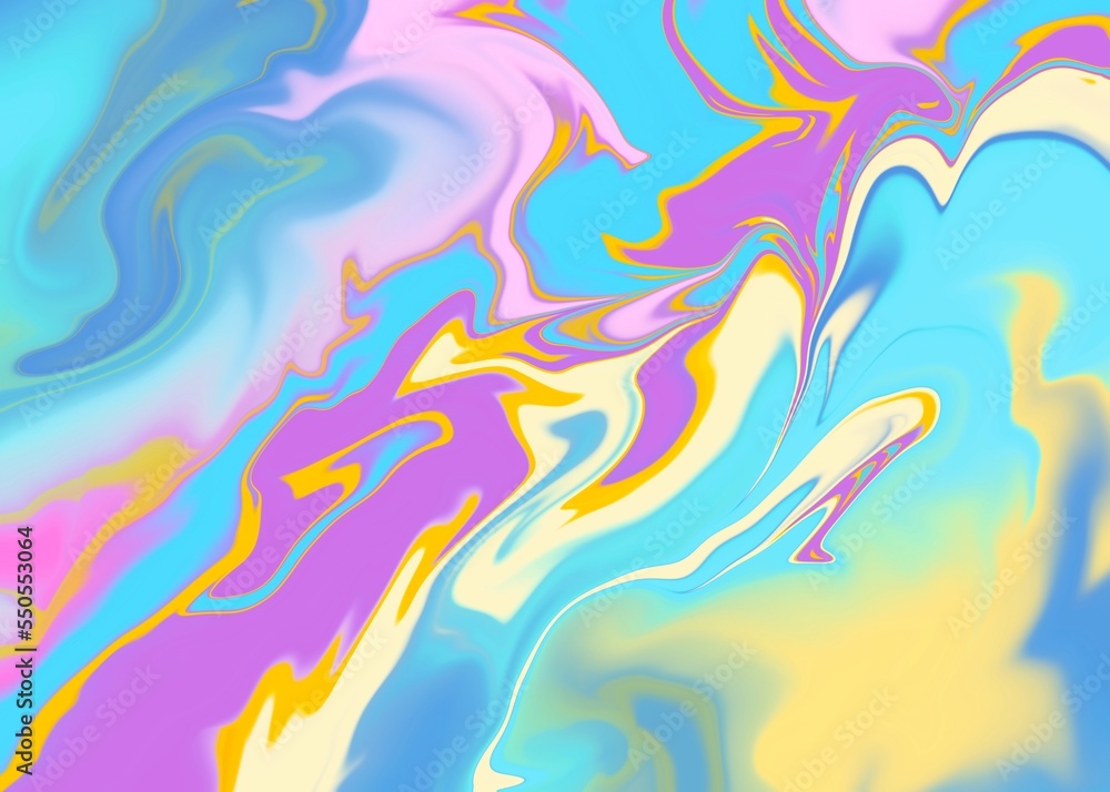 Holographic illustration Abstract