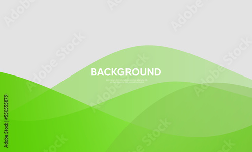 abstract green background with waves, Abstract green background, Green banner