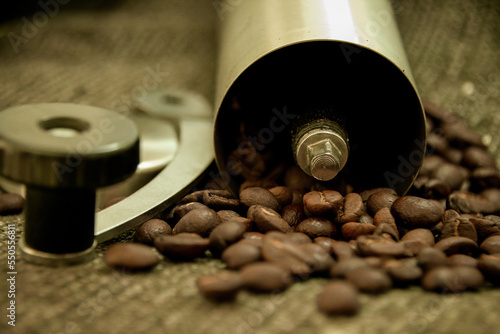 Fototapeta Naklejka Na Ścianę i Meble -  coffee grinder and coffee beans